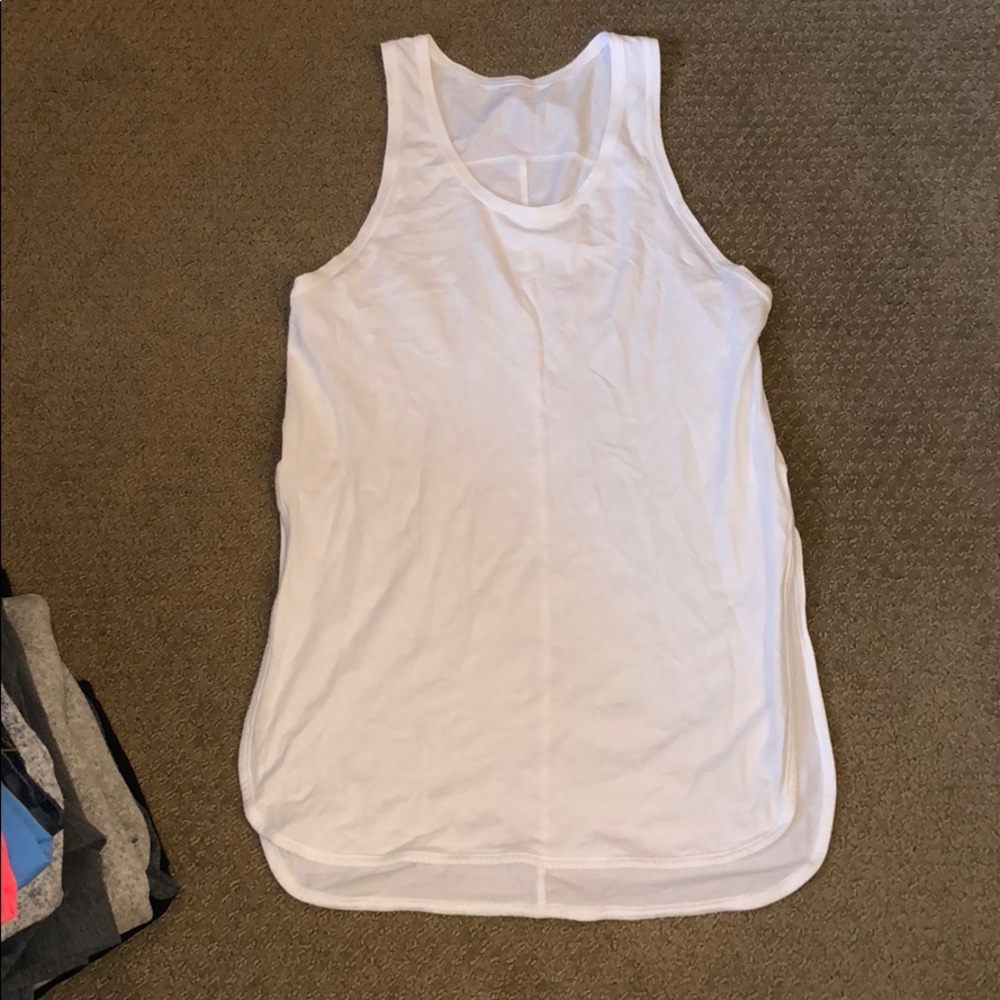 White Lululemon tank
